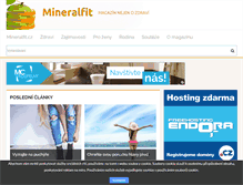 Tablet Screenshot of mineralfit.cz